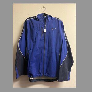 Nike Men's Windbreaker Blue & Black Lightweight, Size: Lg, EUC